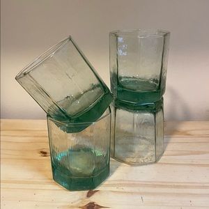 ( SOLD ) Set of 4 Vintage Libbey Facets Tumbler Glasses